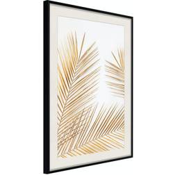 Arkiio Affisch Golden Palm Leaves [Poster] 30x45 Poster